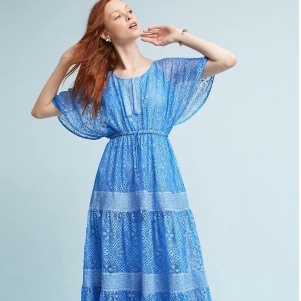 RARE Anthropologie Camira Maxi Dress by Queen & Pawn XS - Picture 2 of 6